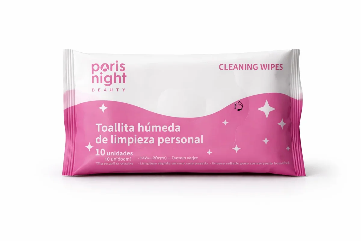 P*12 TOALLA HUMEDA LIMPIADORA PERSONAL PARIS NIGHT
