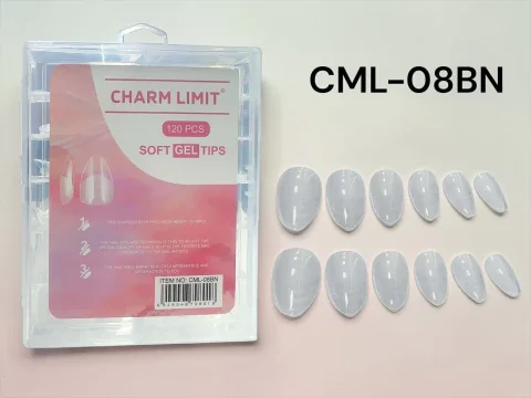 TIPS SOFT GEL ALMENDRA 120PCS CHARM LIMIT