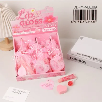 Set de Brillo Labial/aceite Laial/cisne de Polvo
