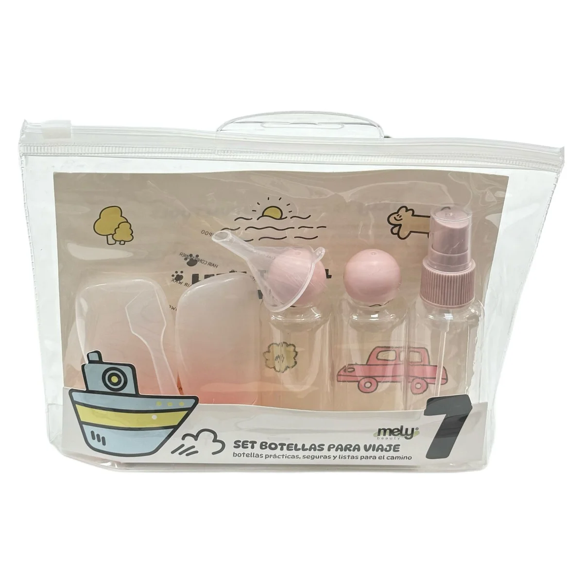 P*12 SET DE ENVASES PORTATIL PARA VIAJE X7 PIEZAS