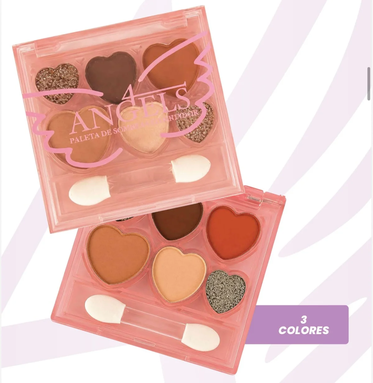 SOMBRA PARA OJOS+GLITTER 6COLORES 4ANGELS