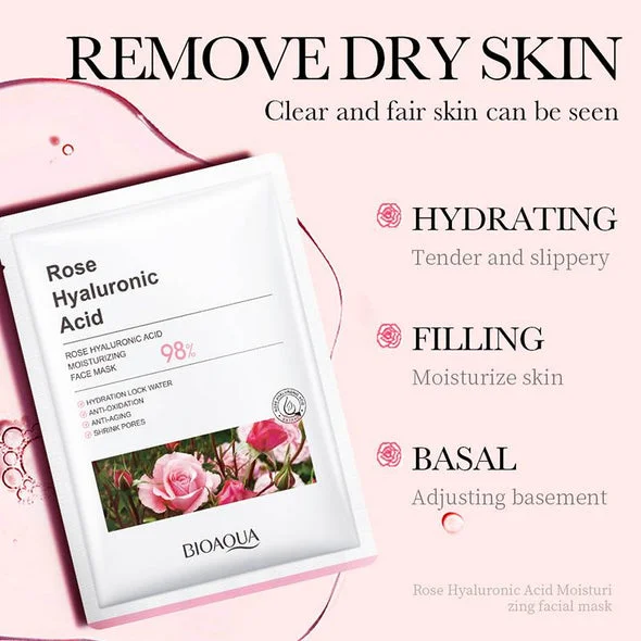 MASCARILLA FACIAL ROSE HYALURONIC ACID BIOAQUA
