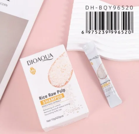 SHAMPOO DE ARROZ RICE RAW PULP EN SOBRE BIOAQUA
