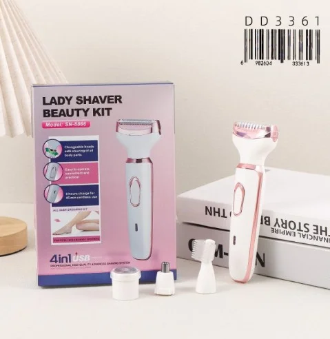 Depiladora Electrica Kit de Belleza 4en1