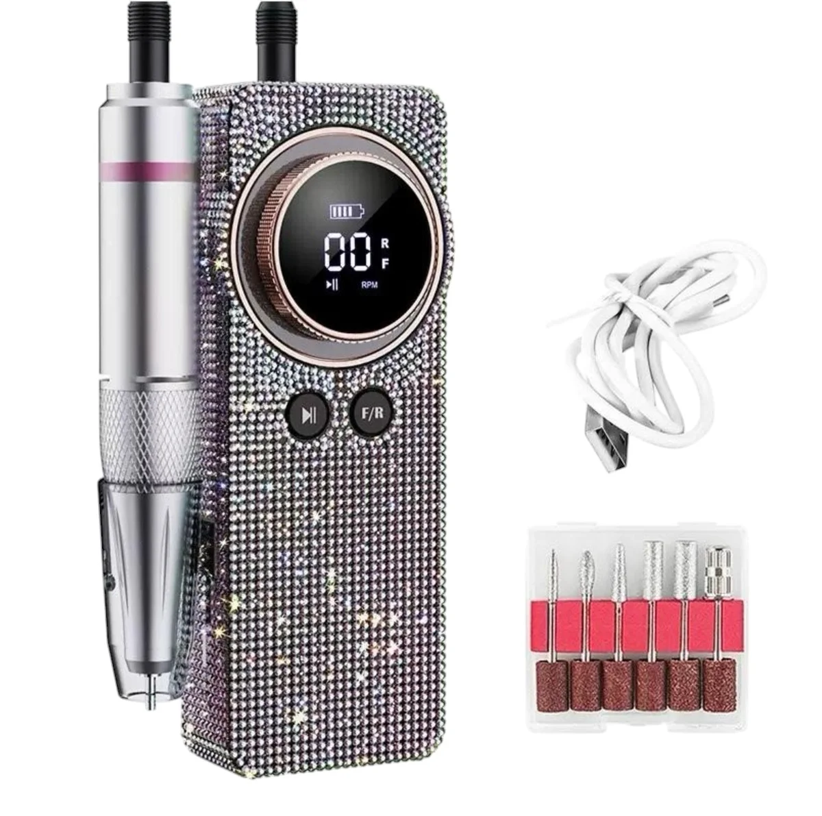 TORNO INALAMBRICO CON STRASS BQ-108