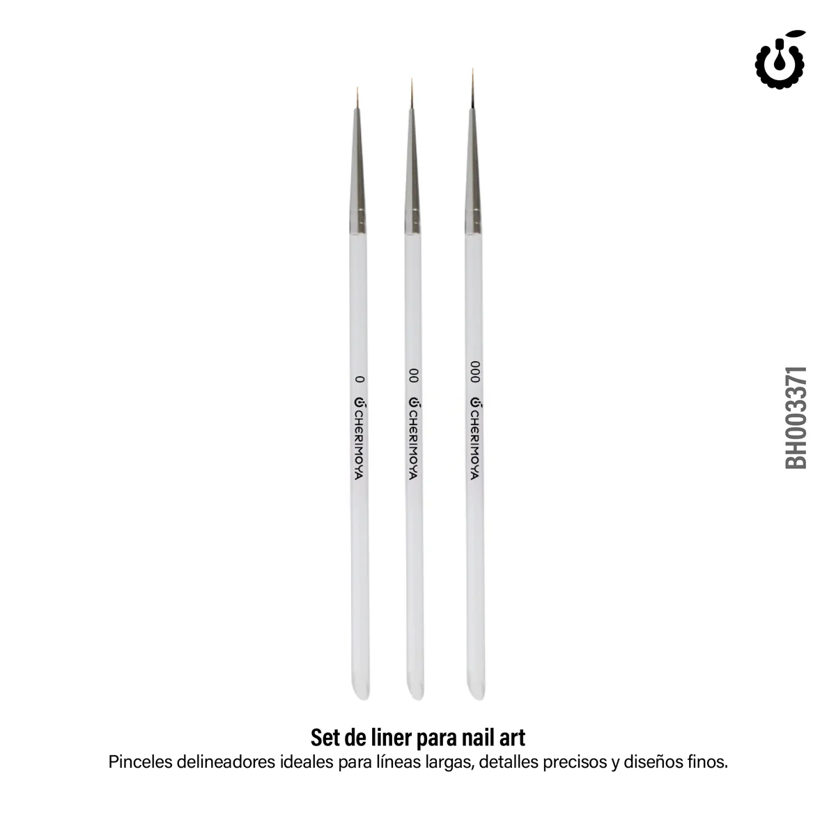 Set Pincel Liner 3pcs Cherimoya