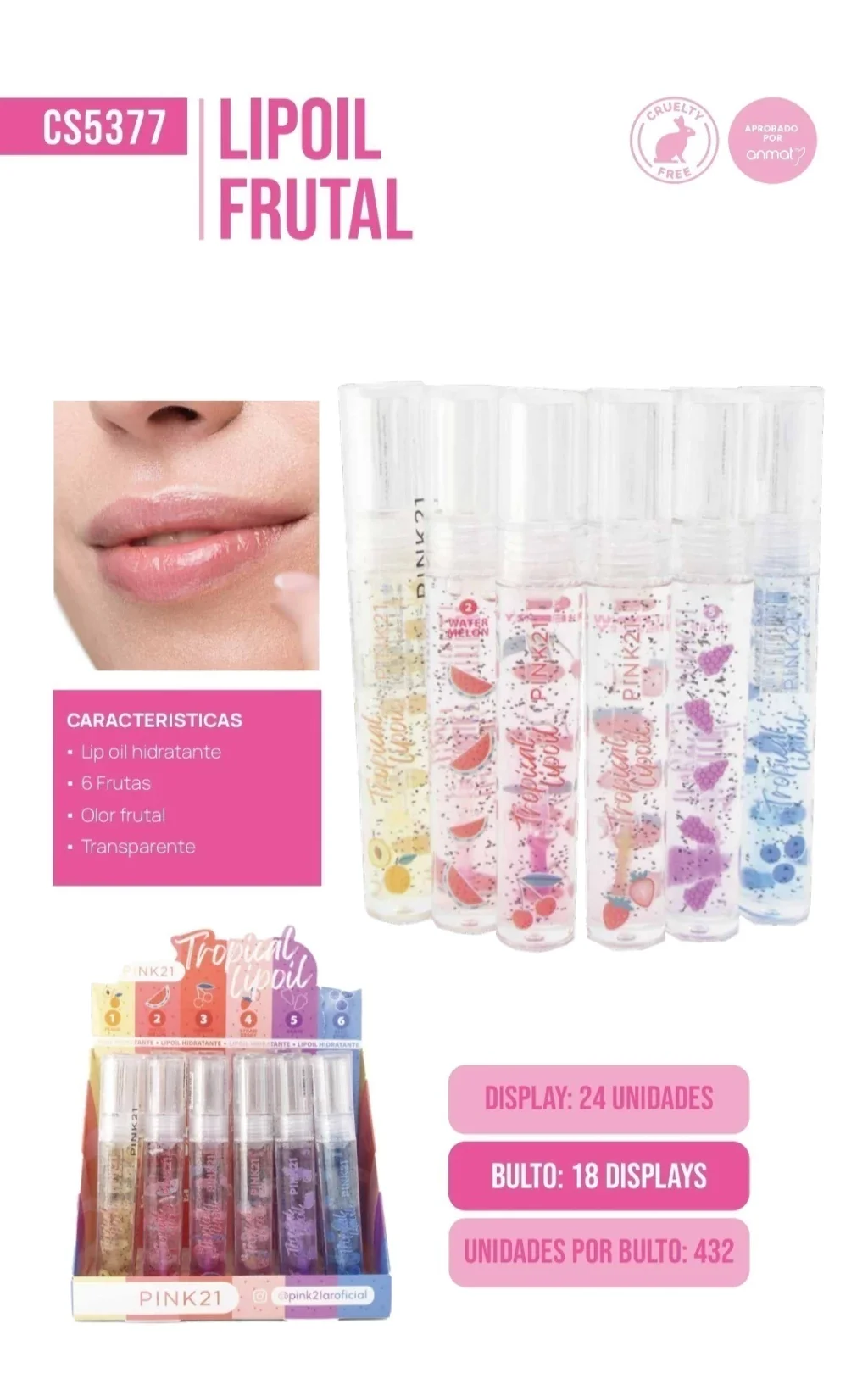 C*24 LIP OIL PINK21