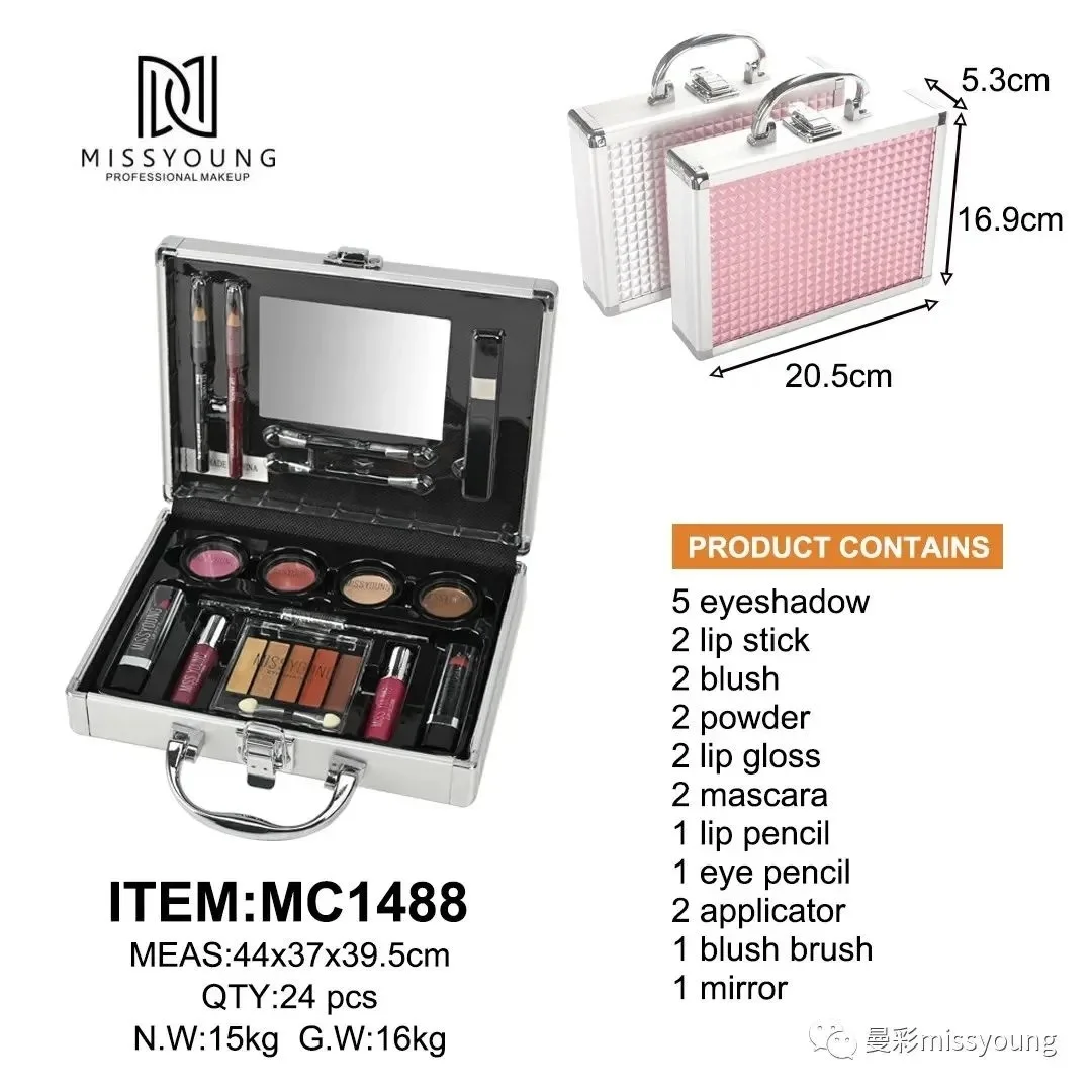 Set de Maquillaje Completo Maletin Profesional Makeup