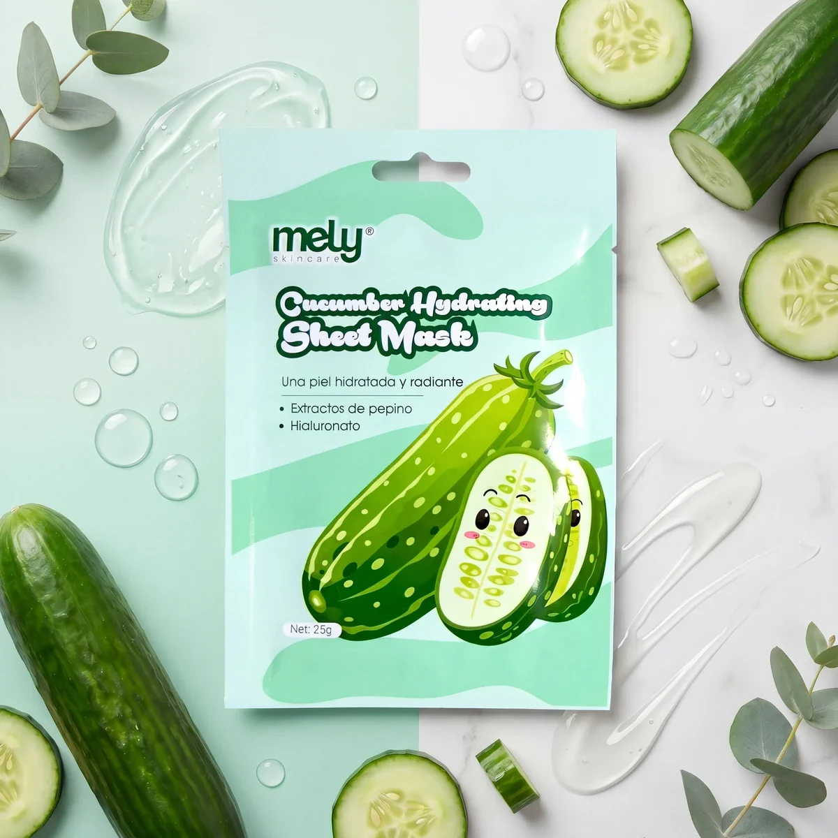 Mascarilla Facial Cucumber Mely