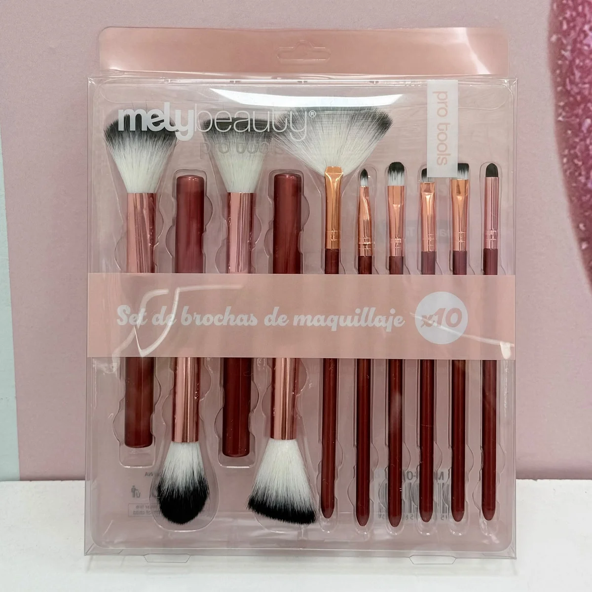 Set de Brochas Maquillaje 10pcs Mely