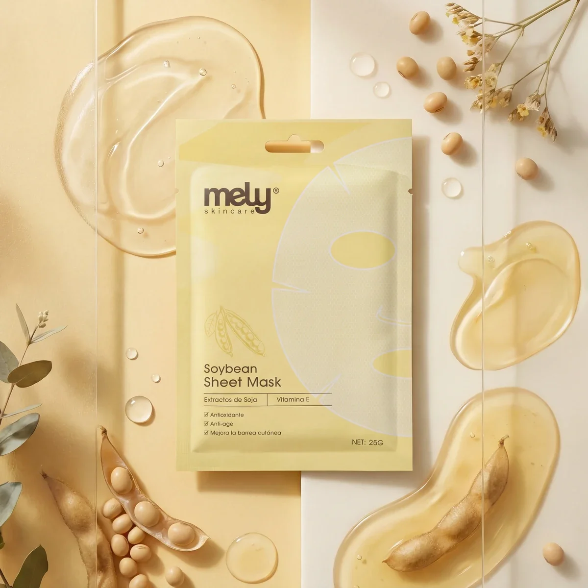 Soybean Sheet Mask Mely