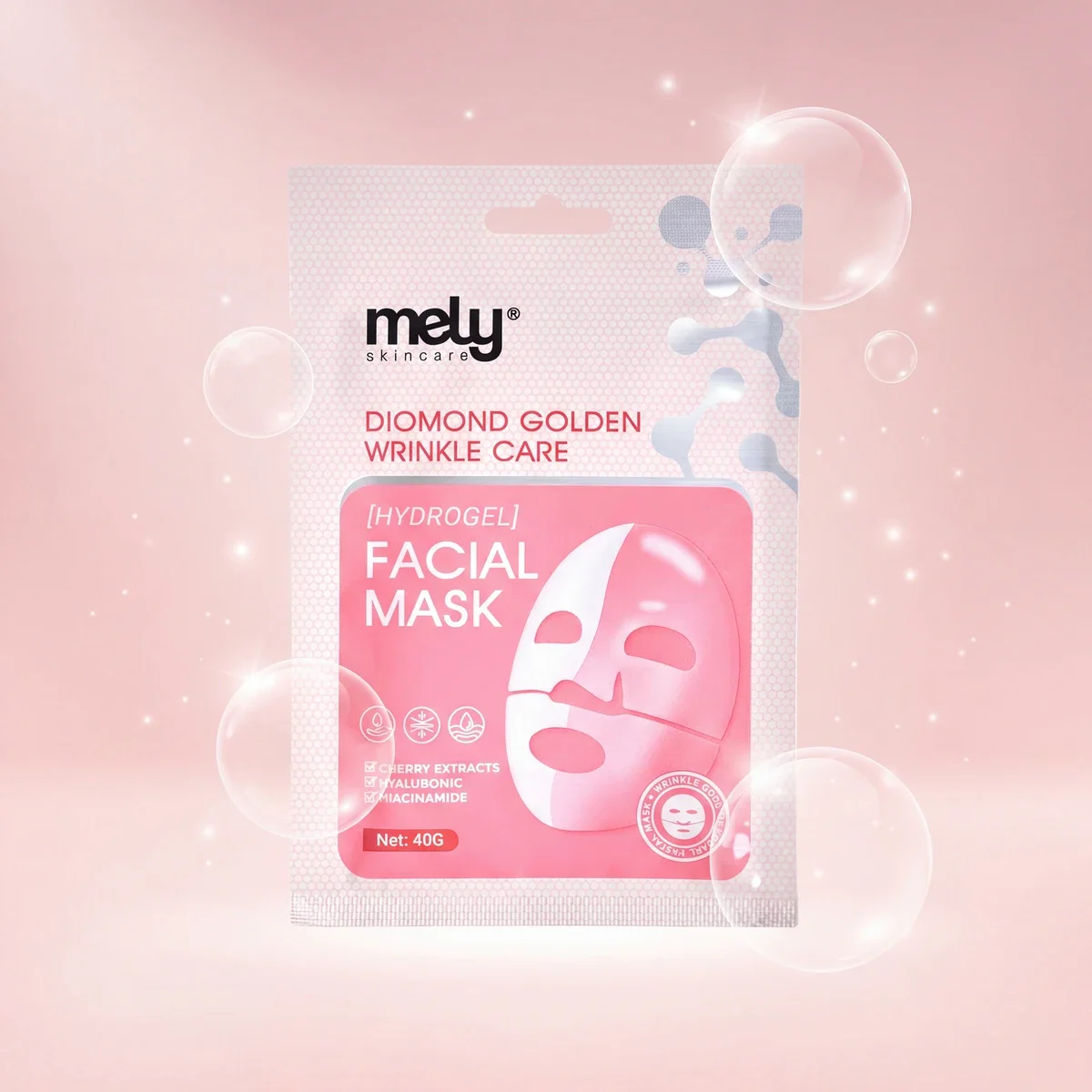 Mascarilla Hidrogel Antiarrugas Diamante Mely