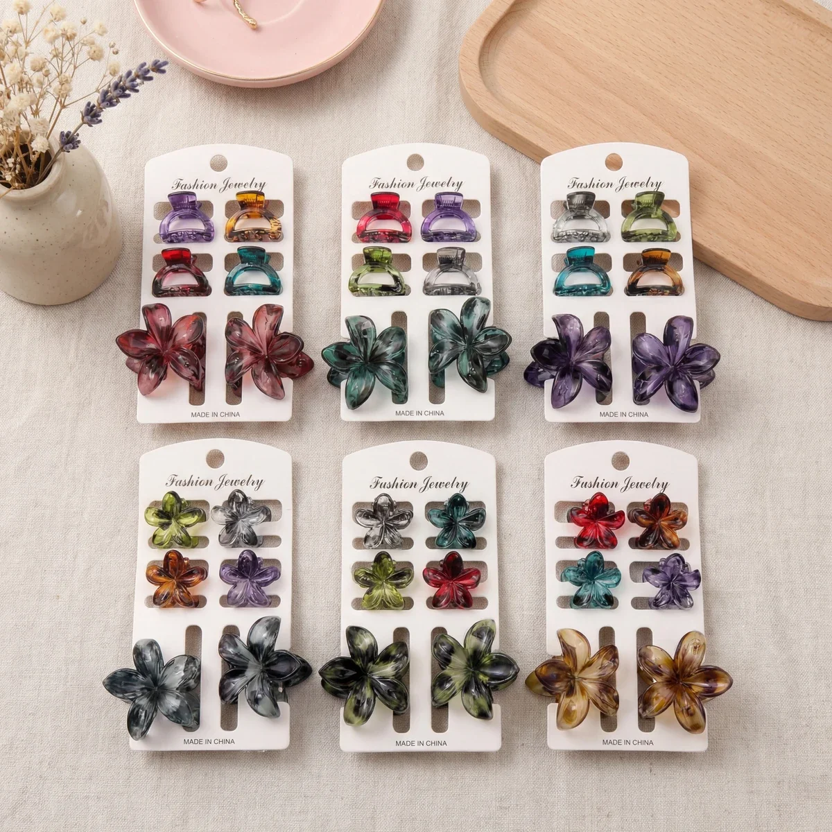 SET BROCHE DE PELO MELY