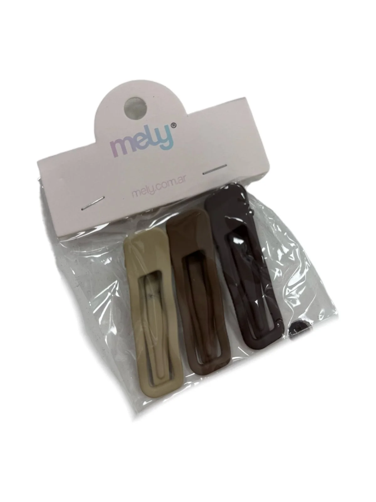 P*12 CLIP PELO BEIGE MELY