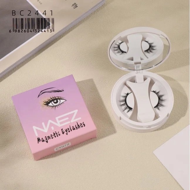 KIT DE PESTANAS MAGNETICAS CON PINZA APLICADORA Y ESTUCHE NAEZ