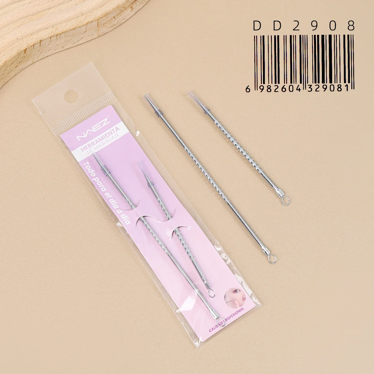 Set de Aguja Extractor Acne Puntos Negros Naez