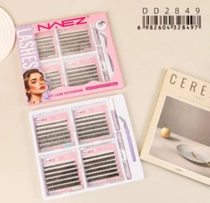 Kit de Pestanas Diy con Pegamento/removedor/pinza 30d+40d+50d+60d 0.07d Mix Naez
