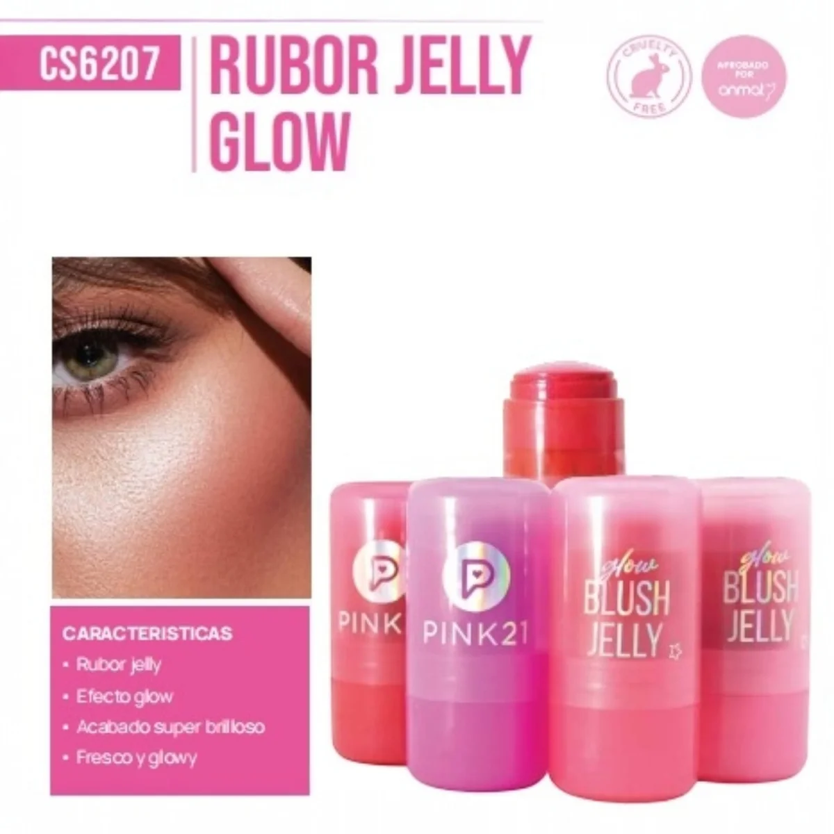 Rubor en Gel Pink21