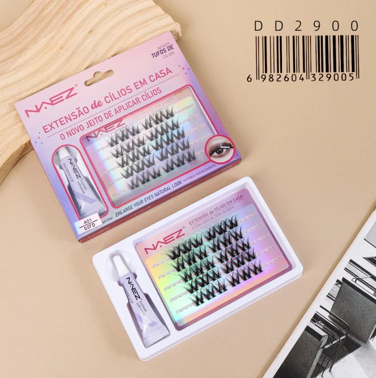 Kit de Pestanas con Pegamento A01 0.07d Naez