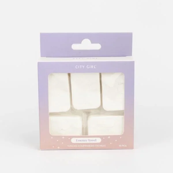 P*12 TOALLITAS CUADRADAS COMPRIMIDAS CITY GIRL