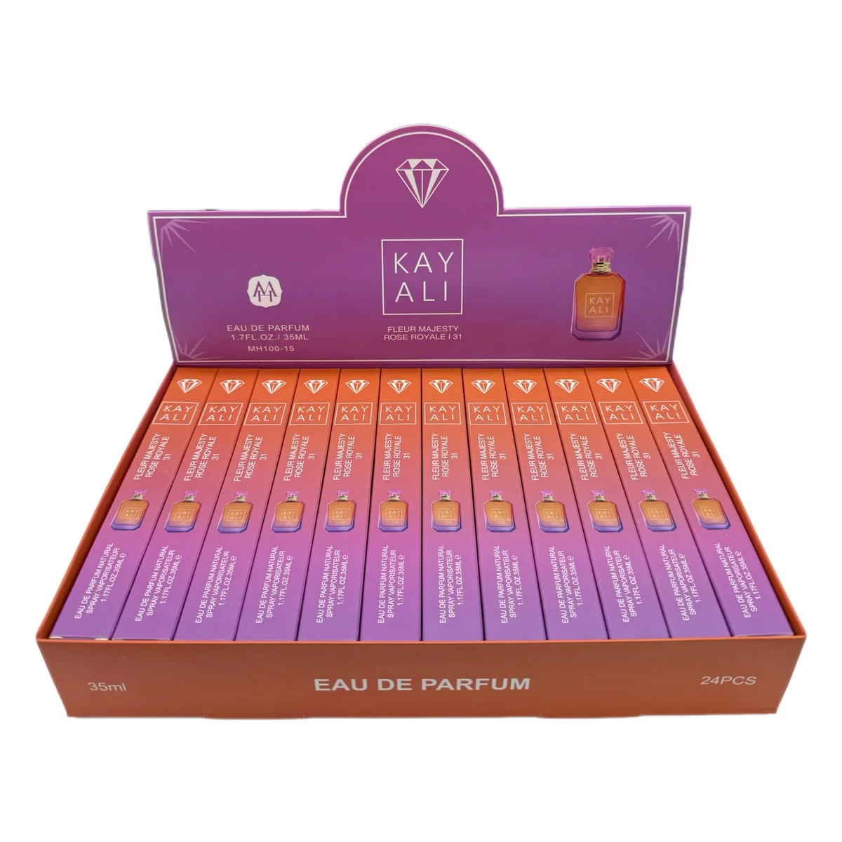 Perfume Kay Ali Fleur Majesty Rose Royale Tubito 35ml