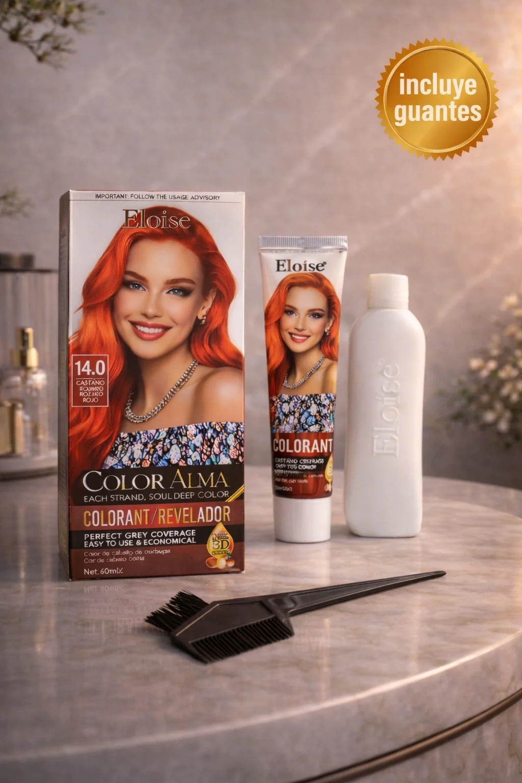 P*5 TINTURA 14.0 CATANO OSCURO ROJIZO+ROJO ELOISE