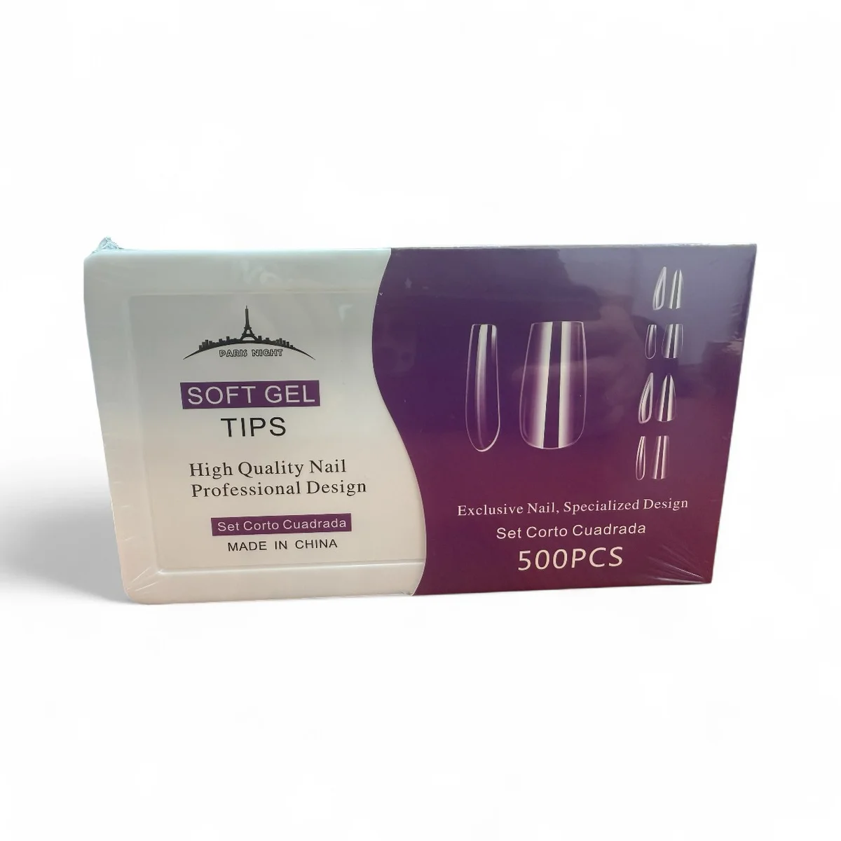 PARIS NIGHT TIPS SOFT GEL 500 PCS