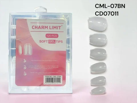 TIPS SOFT GEL CORTO COFFIN 120PCS CHARM LIMIT
