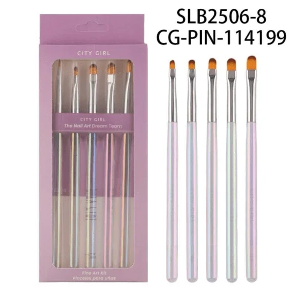 SET DE PINCELES 5PCS CITY GIRL