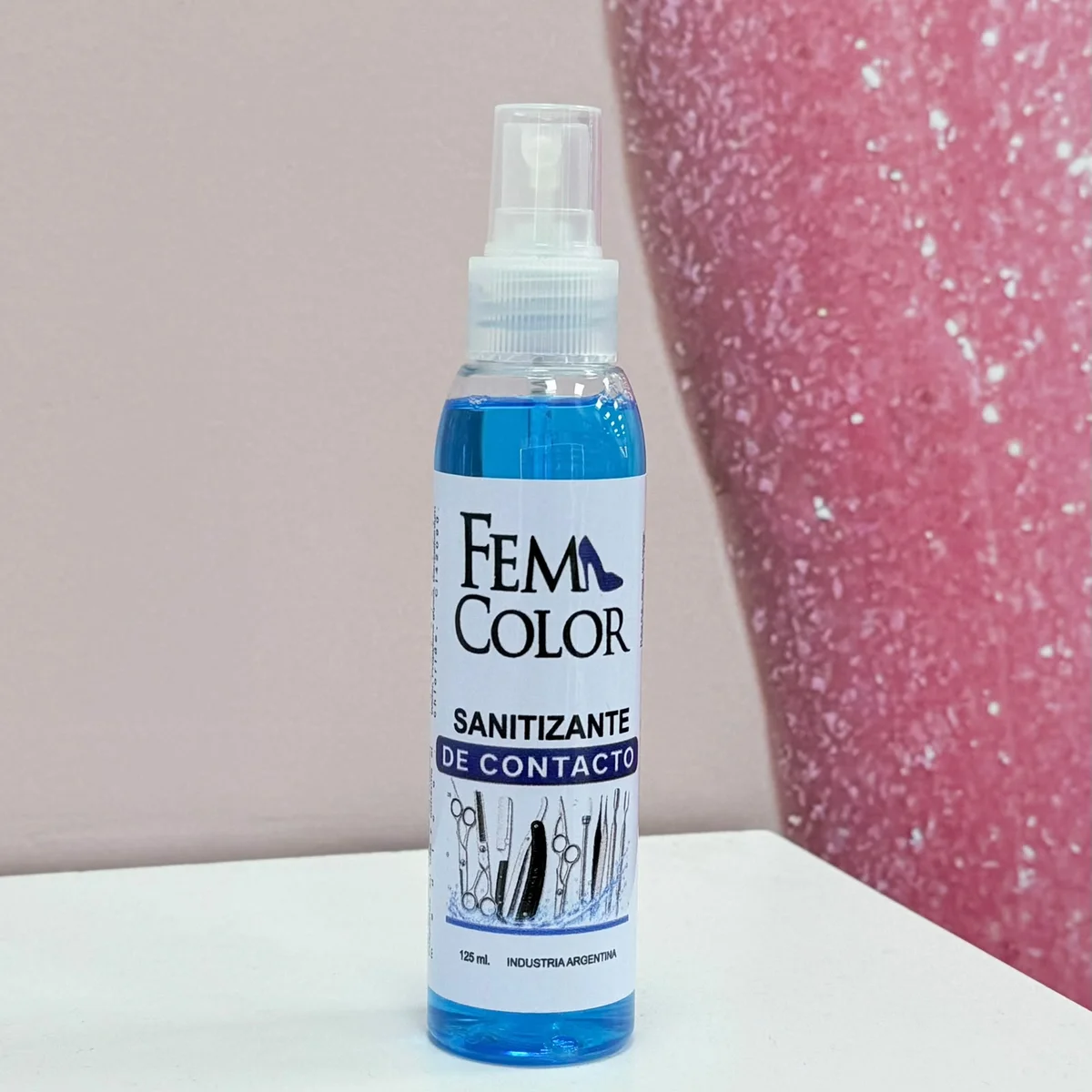 Sanitizante de Contacto Desinfeccion Azul 125ml Fem Color