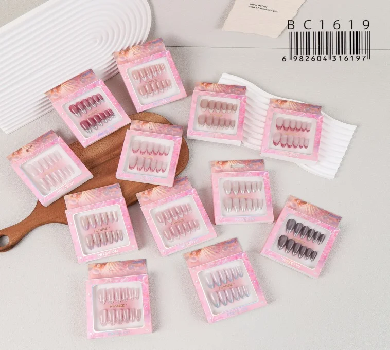 P*12 UNAS PRESS ON FORMA ALMENDRA NAEZ