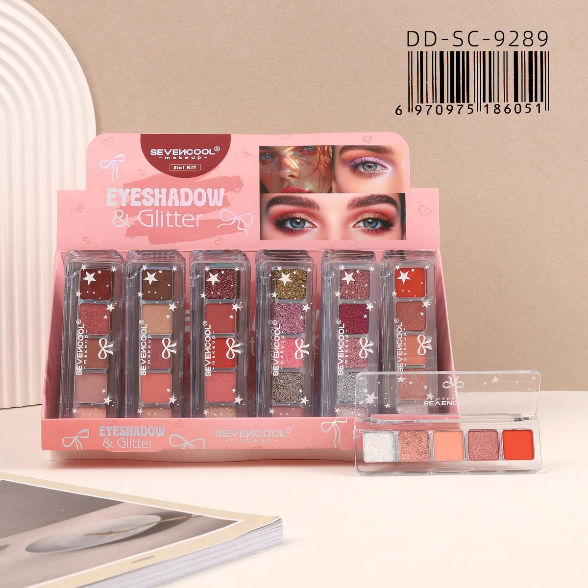 Sombras para Ojos 5colores Sevencool