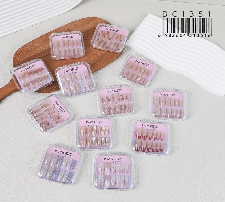 P*12 UNAS PRESS ON FORMA COFFIN MEDIUM NAEZ