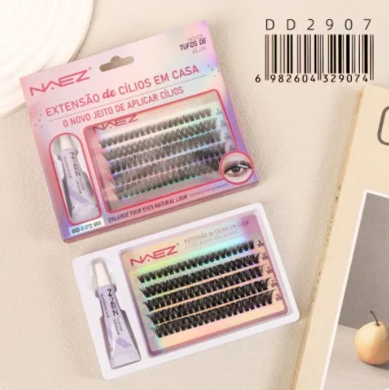 Kit de Pestanas Diy 60d 0.07d Mix con Pegamento Naez