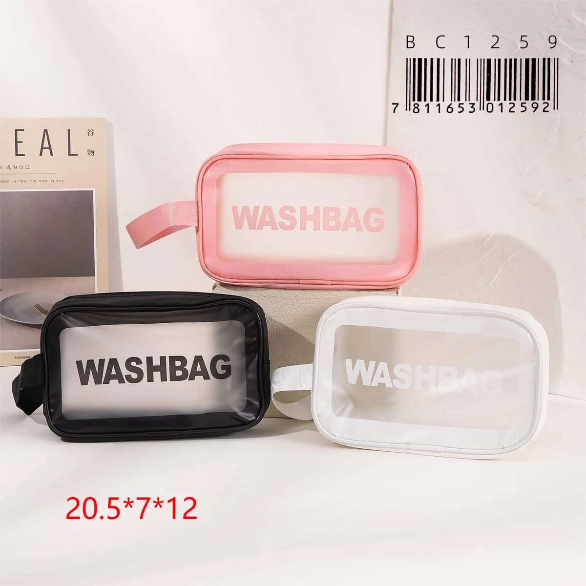 Neceser Organizador de Viaje Transparente Washbag