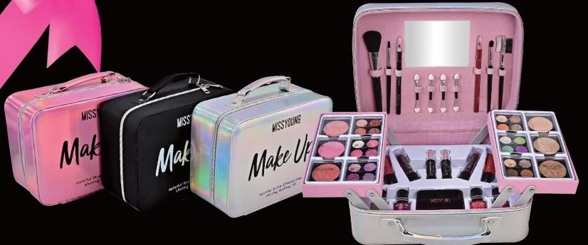 SET DE MAQUILLAJE COMPLETO MALETIN PROFESIONAL MAKEUP