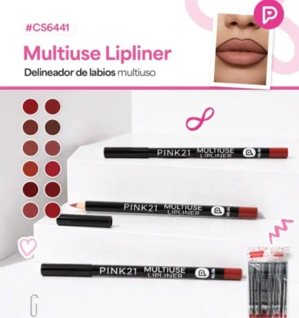 Delineador para Labios 12pcs Pink21