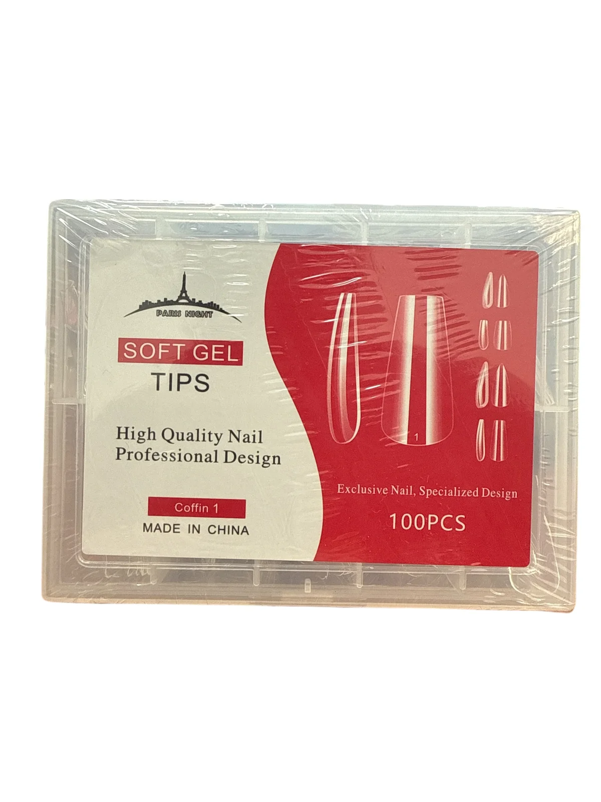 PARIS NIGHT SOFT GEL TIPS 100PCS