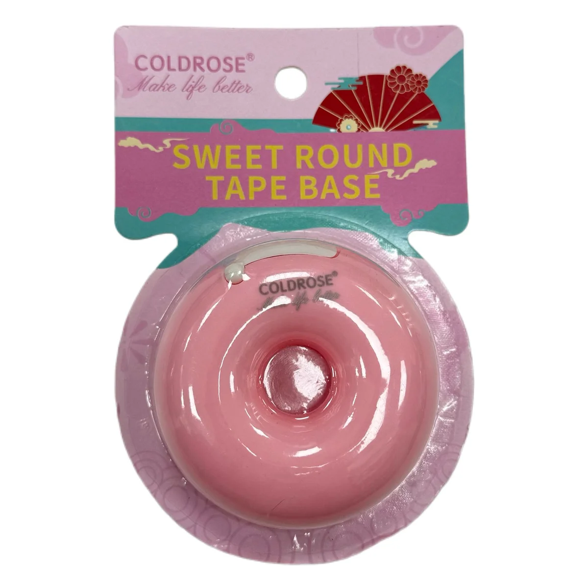 DISPENSADOR DE CINTA ADHESIVA CON FERMA DE ROSQUIL CHERIMOYA