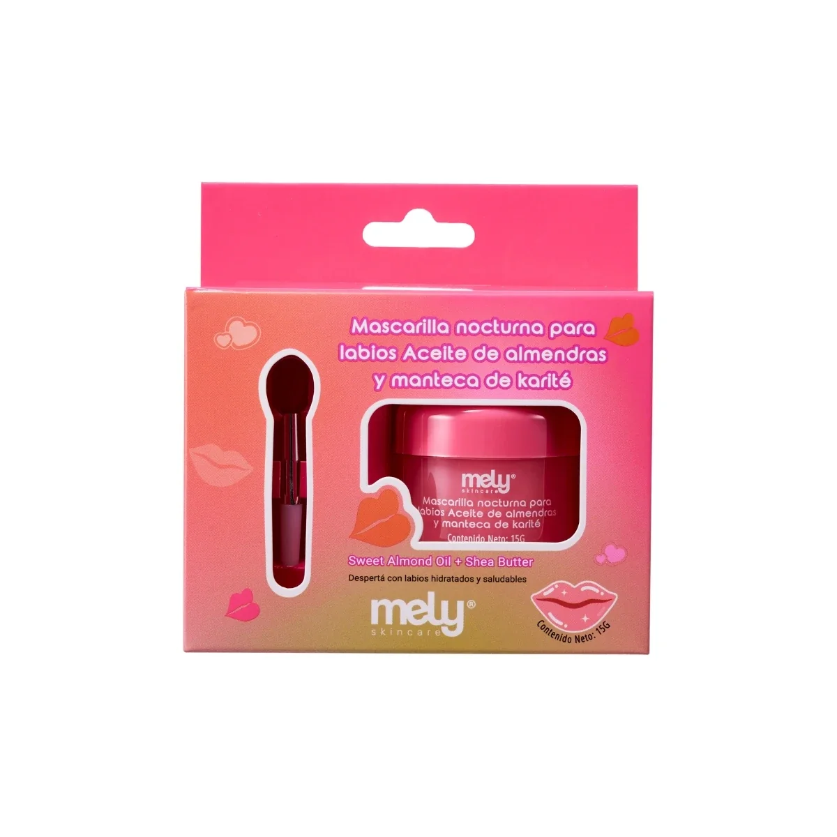 Mascarilla de Noche Labios Almendras y Karite Mely