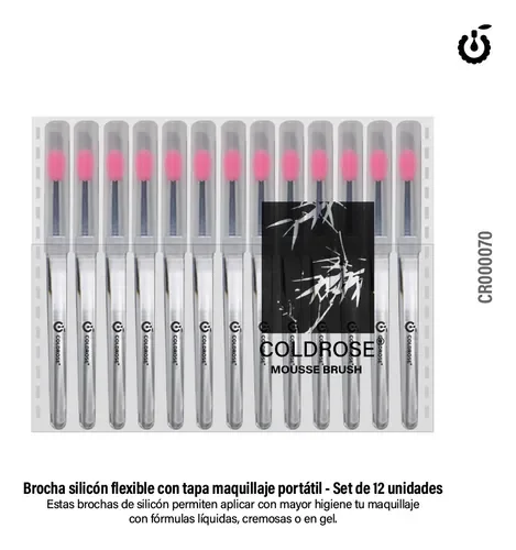 CHERIMOYA BROCHA DE SILICON FLEXIBLE X 12 PCS