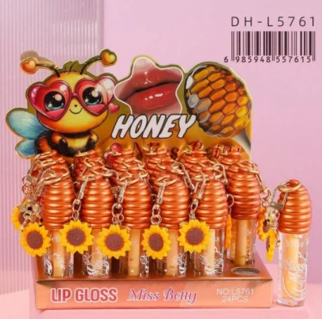 C*24 Brillo Labial Aveja Miel con Flor Miss Betty