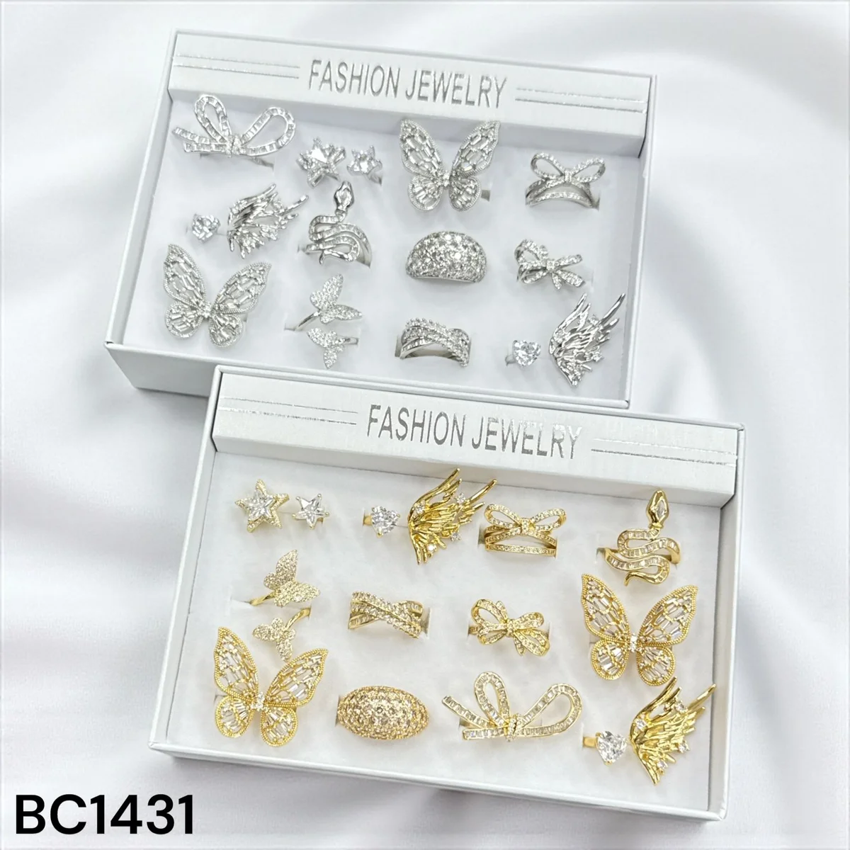 ANILLO TAMAÑO AJUSTABLE PARA FOTO 12PCS