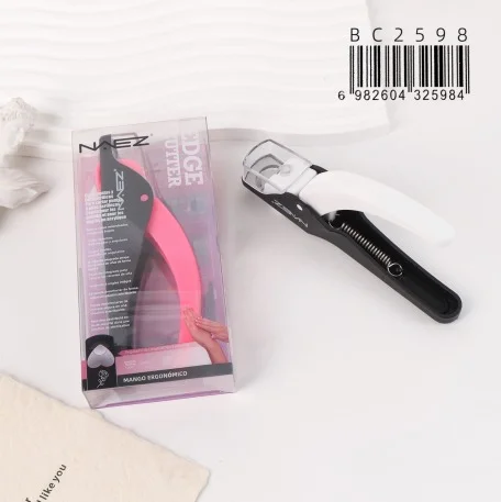 Alicate Corta Tips con Deposito Atrapa unas Mango Ergonomico Naez
