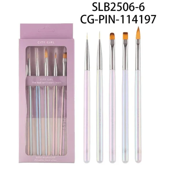 SET DE PINCELES 5PCS CITY GIRL