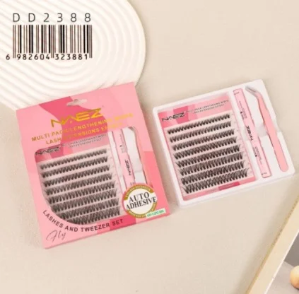 Kit de Pestanas Diy con Pegamento y Pinza 40d 0.07d Mix Naez
