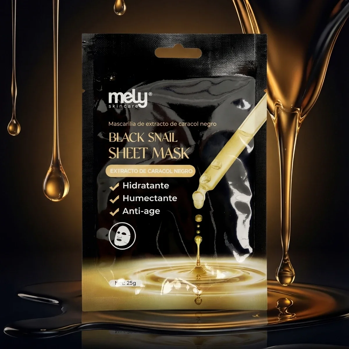 MASCARILLA DE EXTRACTO DE CARACOL NEGRO MELY