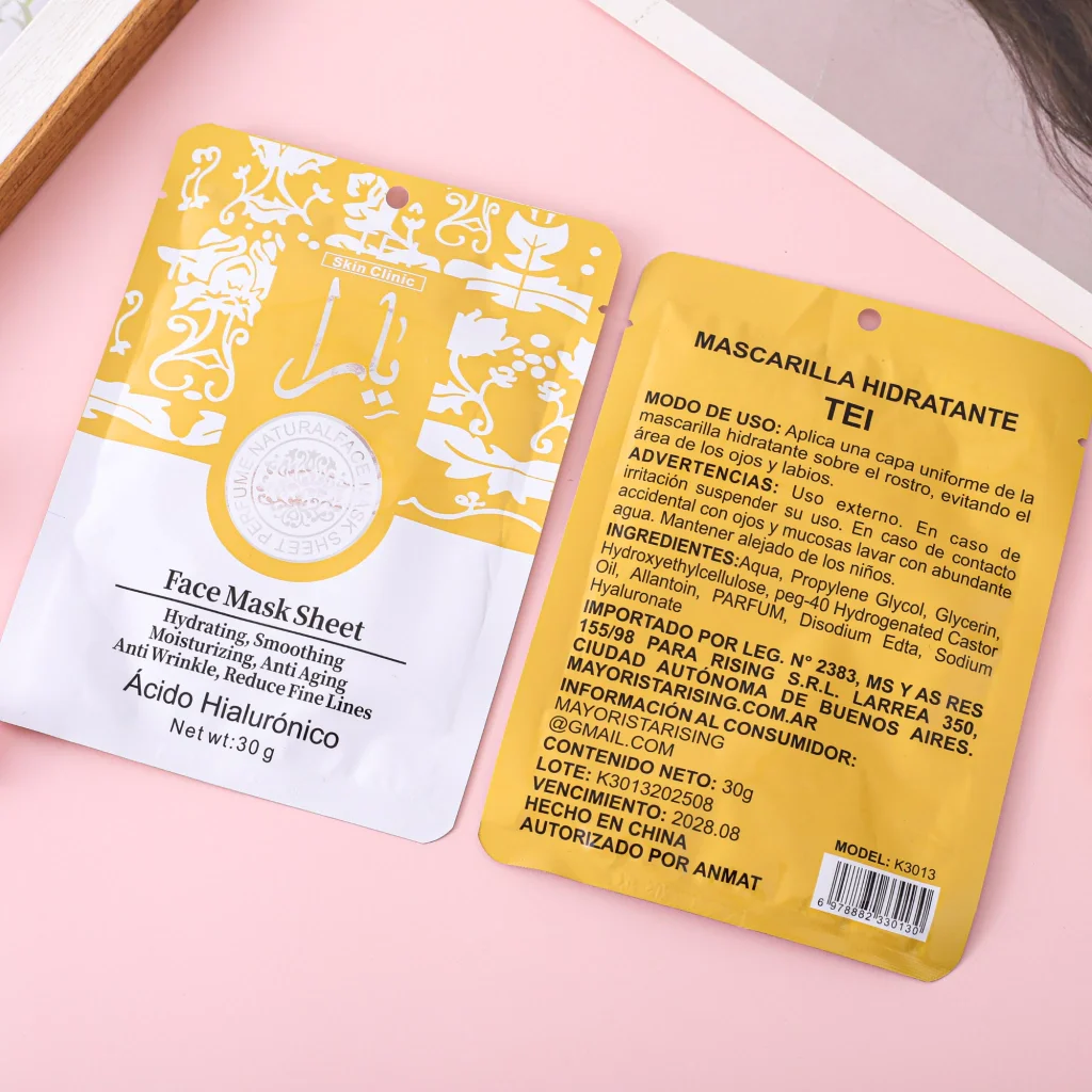 P*10 MASCARILLA YARA AMARILLO CON ACIDO HIALURONIC