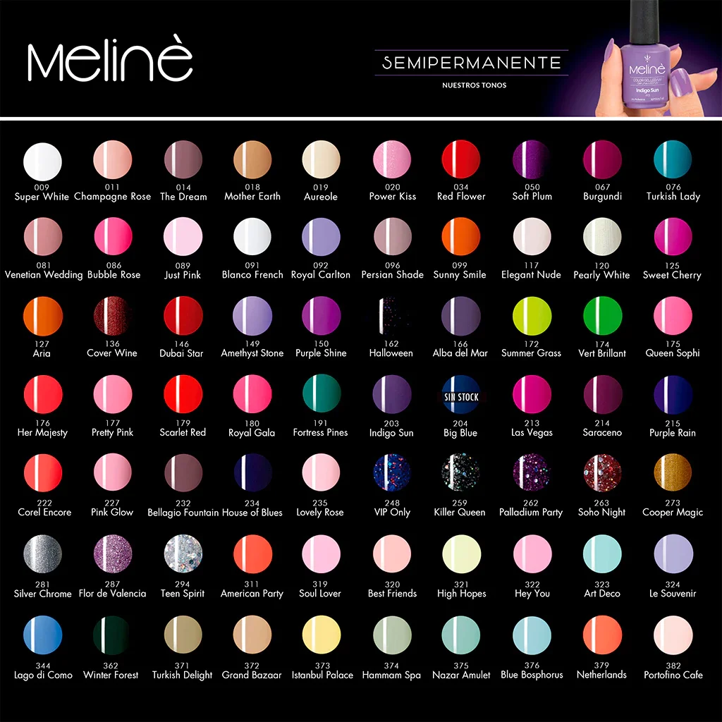 C*25 MELINE COLOR GEL LED/UV