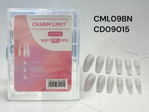 TIPS SOFT GEL COFFIN 120PCS CHARM LIMIT